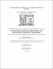 Primal-dual splitting algorithms for constrained monotone inclusions
